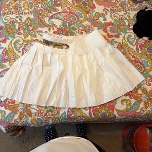 NWT Darker Wavs Dolls Kill Off white skirt